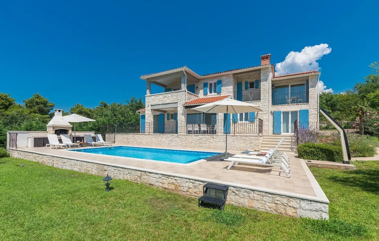 Villa Sterpazzi - Near Porec With Sea View, Private Jacuzzi, Sauna And Pool Višnjan
