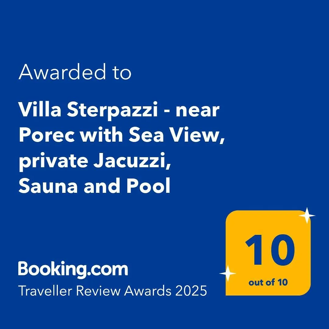 Villa Sterpazzi - Near Porec With Sea View, Private Jacuzzi, Sauna And Pool Višnjan