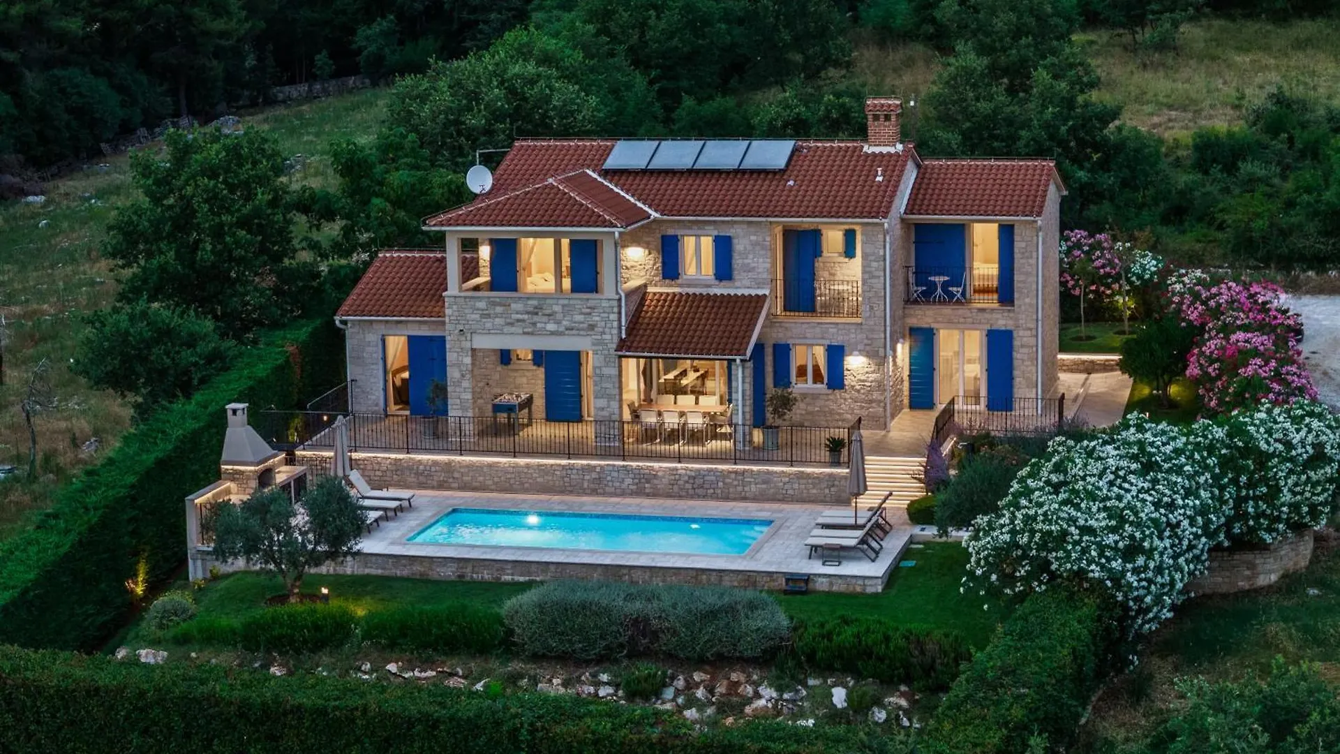 Villa Sterpazzi - Near Porec With Sea View, Private Jacuzzi, Sauna And Pool Višnjan 0*,  Horvátország