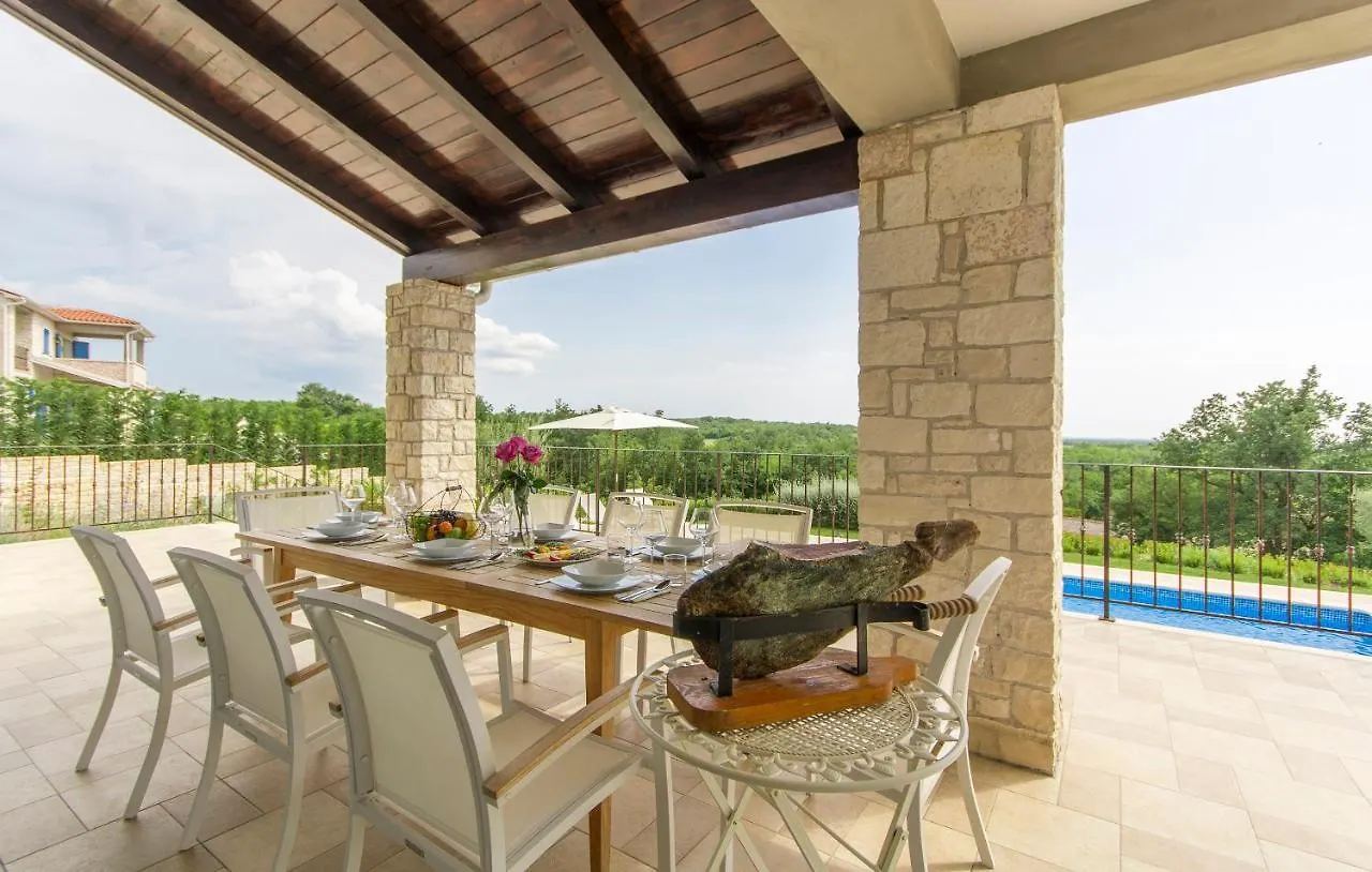 Villa Sterpazzi - Near Porec With Sea View, Private Jacuzzi, Sauna And Pool Višnjan Horvátország